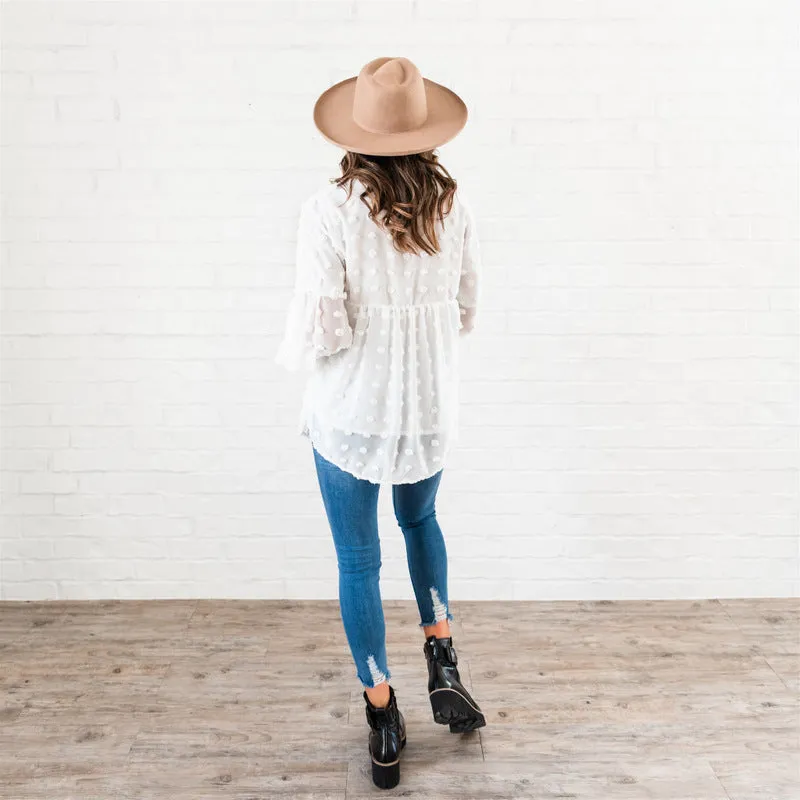 The Dottie Top: Ivory