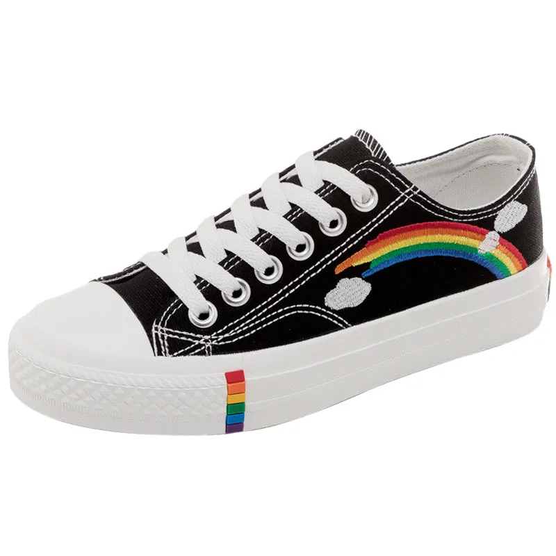 ULZZANG RAINBOW CANVAS SHOES BY81015