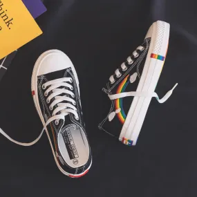 ULZZANG RAINBOW CANVAS SHOES BY81015