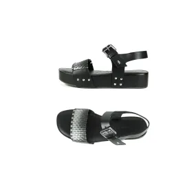 Wedge Sandal Intreccio Sfumato Black