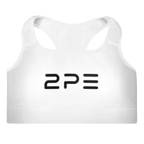 White Padded Sports Bra