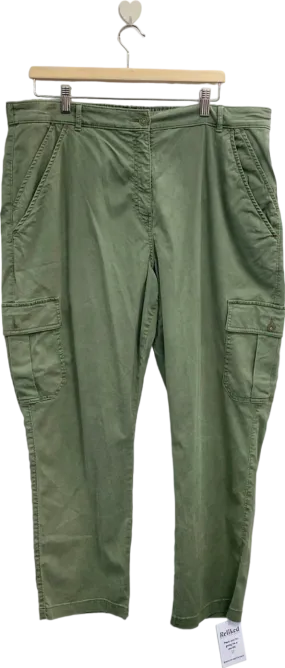 White Stuff Mid Green Cargo Trousers UK 20