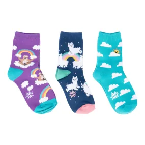 Youth Sloth Dreams Crew Socks 3-Pack