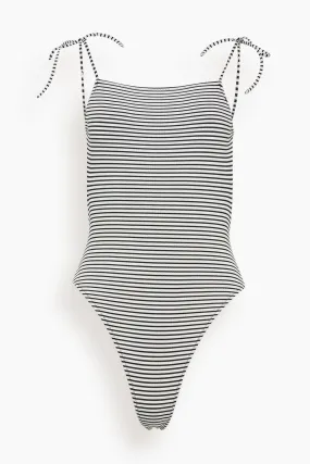 Zaria Swimsuit in Classic Breton Stripe