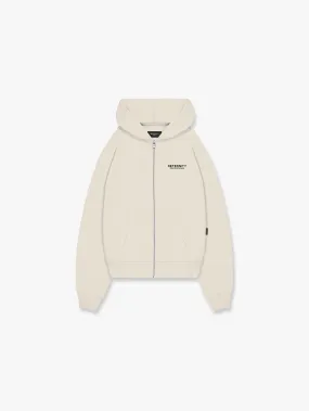 ZIP HOODIE CREATIVE DEPT - CREAM