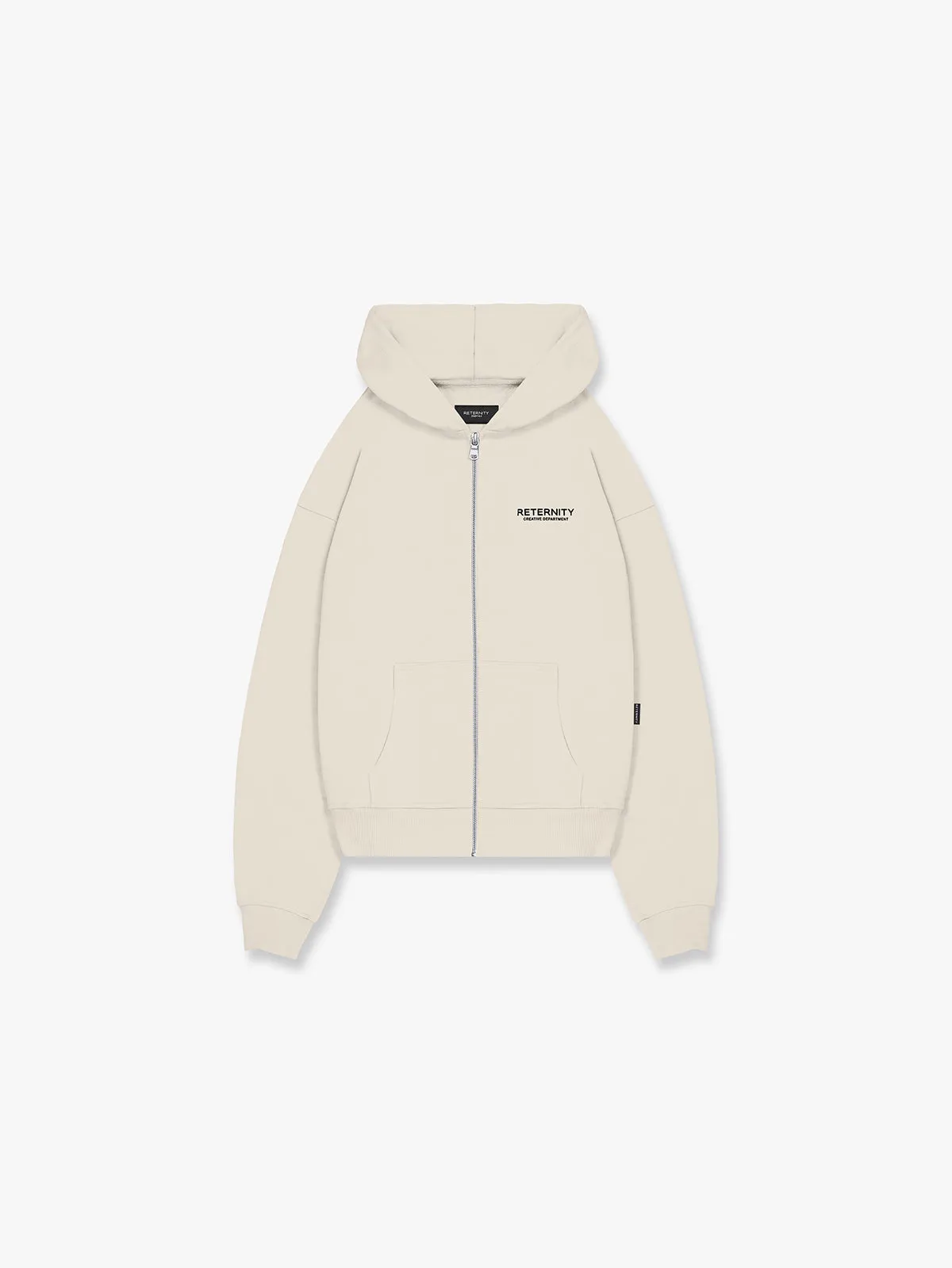 ZIP HOODIE CREATIVE DEPT - CREAM